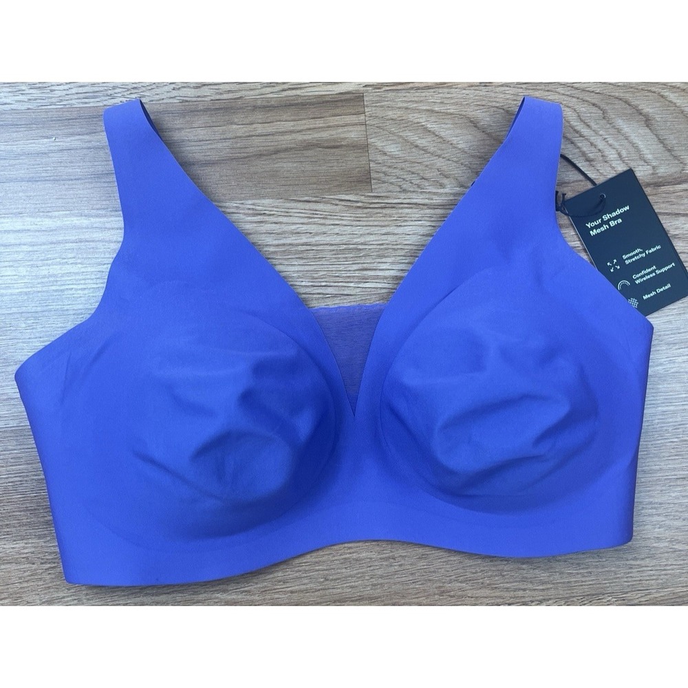 Knix Shadow Mesh T-Shirt Bra in Periwinkle Size M++ NEW WITH TAGS
